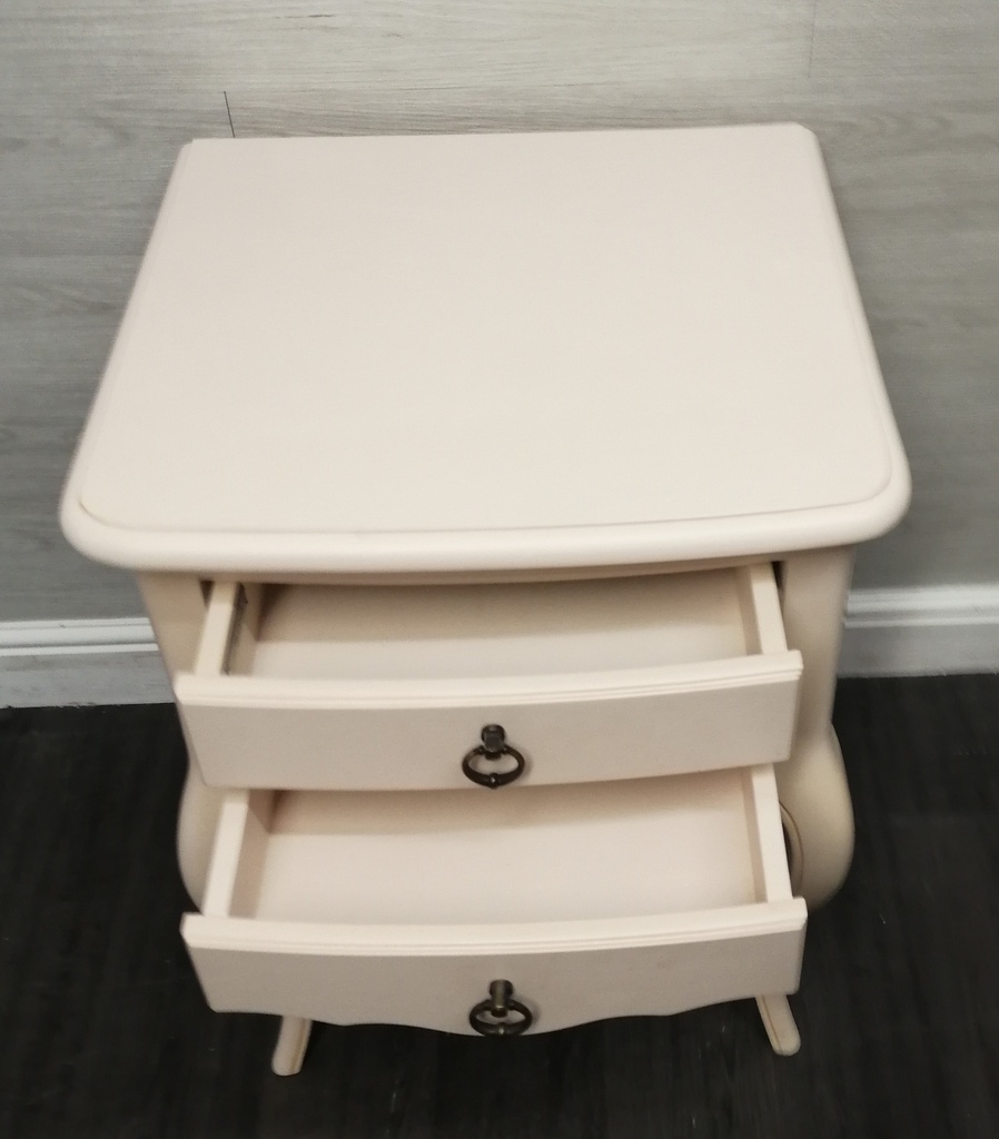 lovely  john lewis cream bedside single drawer bedside table