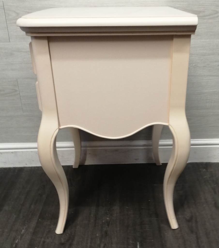 lovely  john lewis cream bedside single drawer bedside table