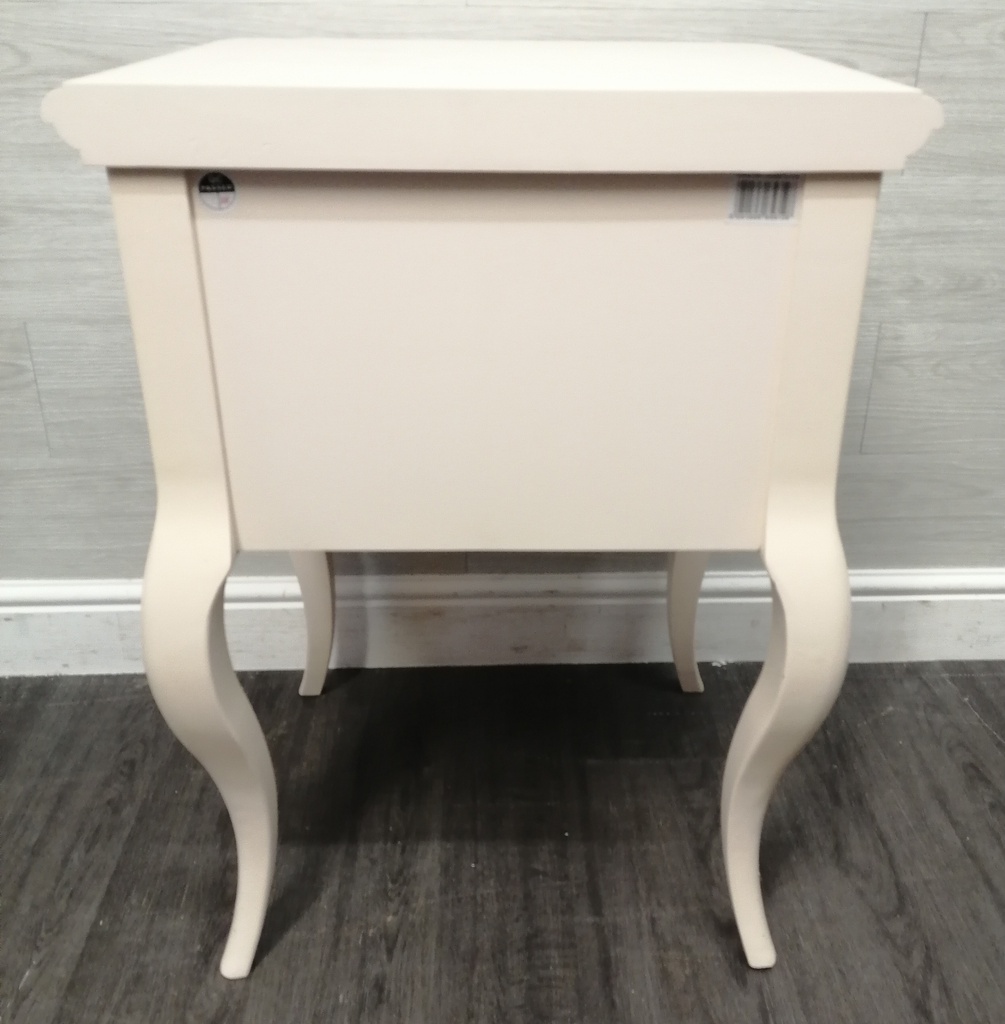 lovely  john lewis cream bedside single drawer bedside table