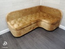 lovely neat gold corner sofa