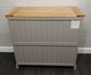 shaker style grey 5 drawer chest