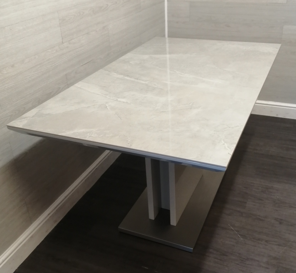 lovely marble effect dining table from furniture village