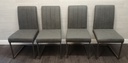 stylish set of four dining chairs from furniture village