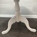 neat round white SHABBY CHIC SOLID PINE DINING TABLE