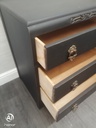 retro neat chest painted black