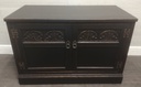 Shabby chic black tv unit/cupboard