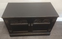 Shabby chic black tv unit/cupboard