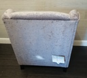 lovely grey  crush velvet armchair