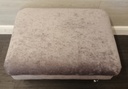 lovely crush velvet grey coffee table footstool