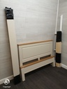 4ft6&quot;  shaker style cream bedframe