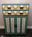 lovely painted retro TALLBOY LINEN CUPBOARD