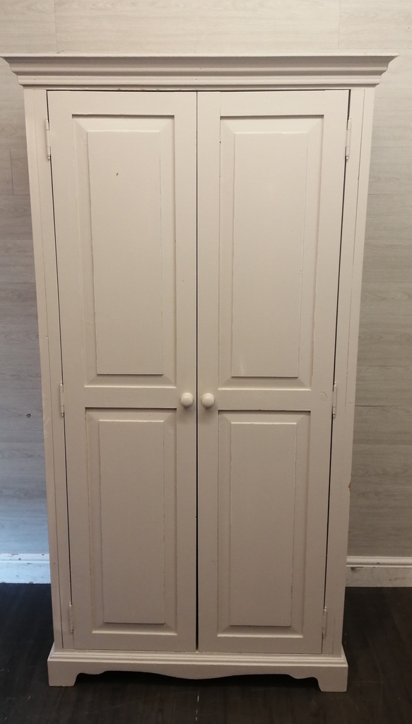Pine Shabby Cic Old White  wardrobe