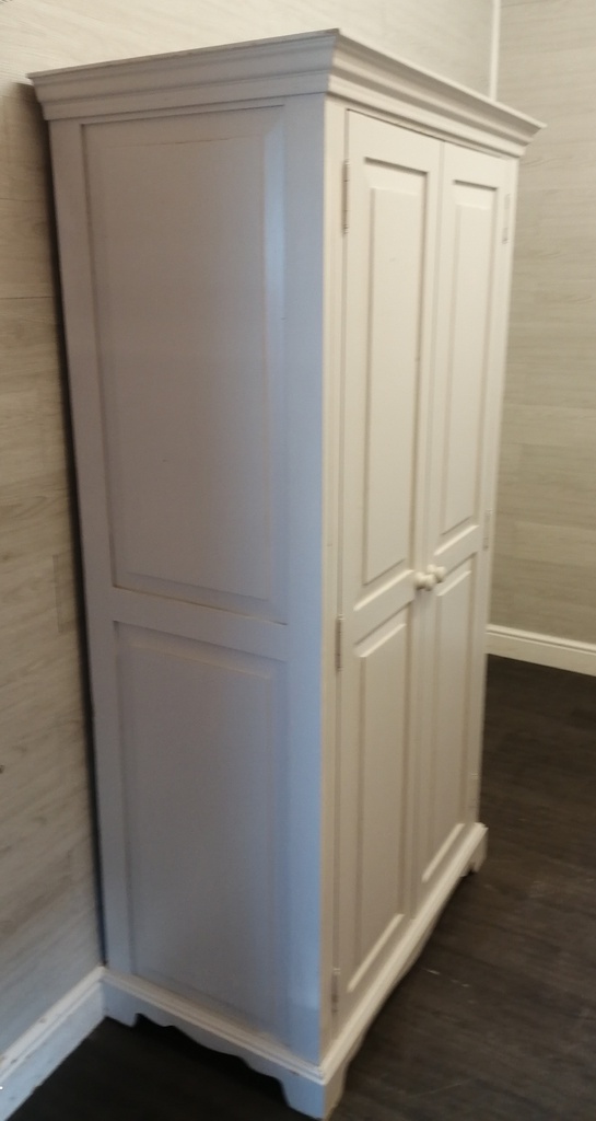 Pine Shabby Cic Old White  wardrobe