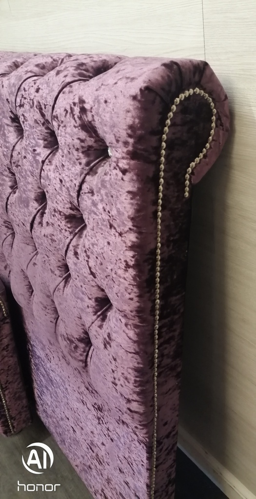 Lovely 3ft purple velvet bed frame