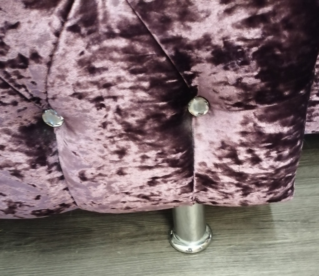 Lovely 3ft purple velvet bed frame