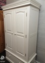 large shabby chic white wardrobe