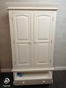 large shabby chic white wardrobe