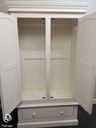 large shabby chic white wardrobe