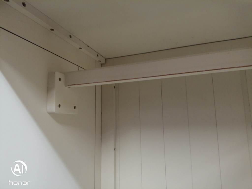 large shabby chic white wardrobe