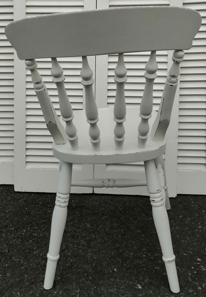 White Distressed Chair
