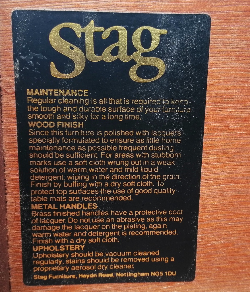STAG 'Hague Blue' Bedside Chest