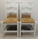 4 x ‘Borrowed Light’ Rush Seated Ladder Back Chairs