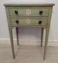 ‘Pitch Black’ French Style Two Drawer Bedside Chest