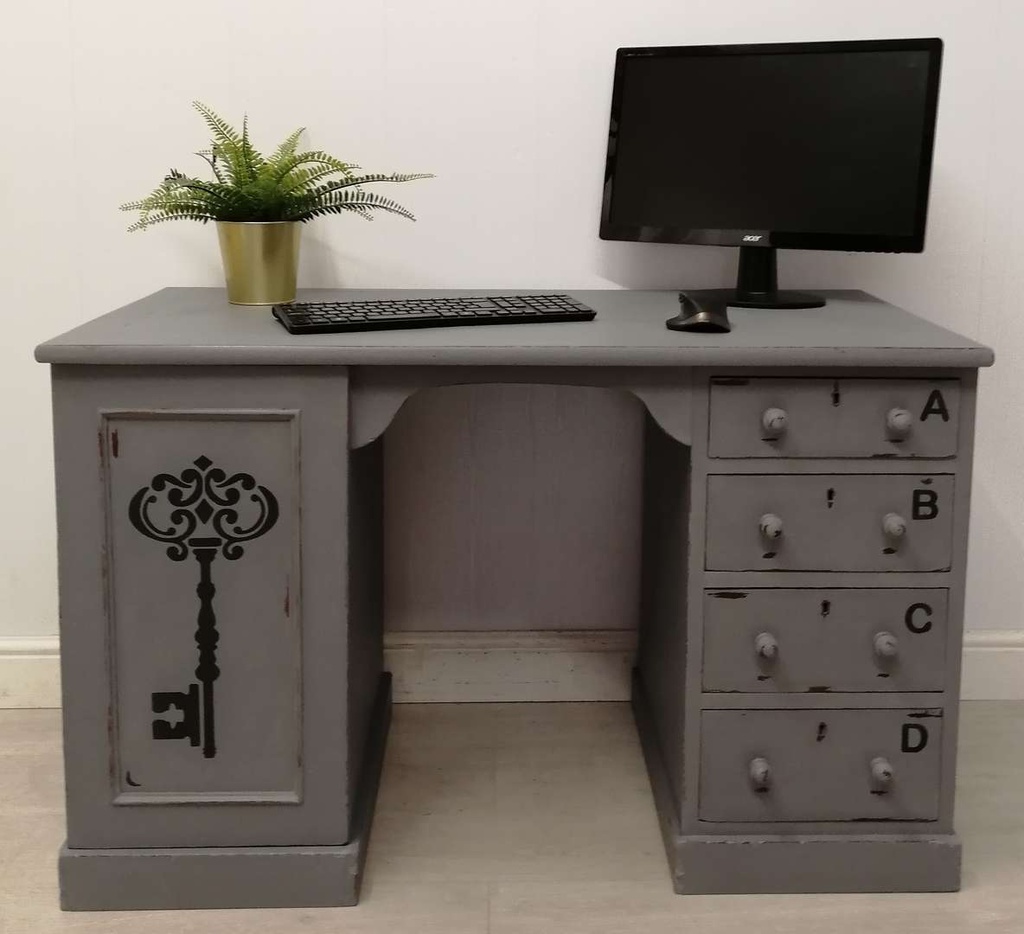 ‘Anthracite’ Four Drawer Desk
