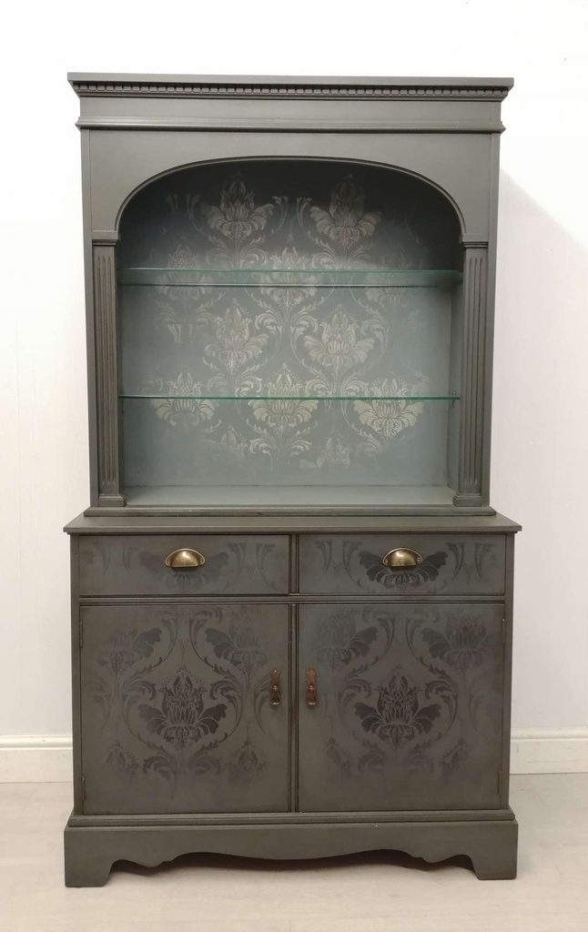 Lovely Grey Bookcase Dresser