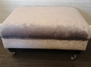 lovely crush velvet grey coffee table footstool