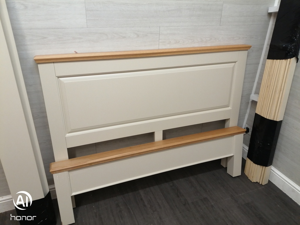 4ft6&quot;  shaker style cream bed frame