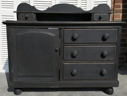 [HF4493] Old Pine 'Graphite' Sideboard