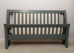 [HF9372] 5ft Grey Distressed Bed Frame