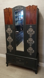 [HF15390] Lovely painted single vintage  wardrobe