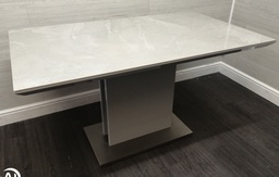 [HF16086] lovely marble effect dining table from furniture village