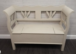 [HF16313] lovely Pine shabby chic Storage Bench