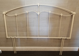 [HF16443] lovely 5ft cream metal headboard