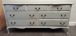 [HF16793] French style classic painted seven drawer chest