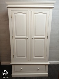 [HF17243] large shabby chic white wardrobe